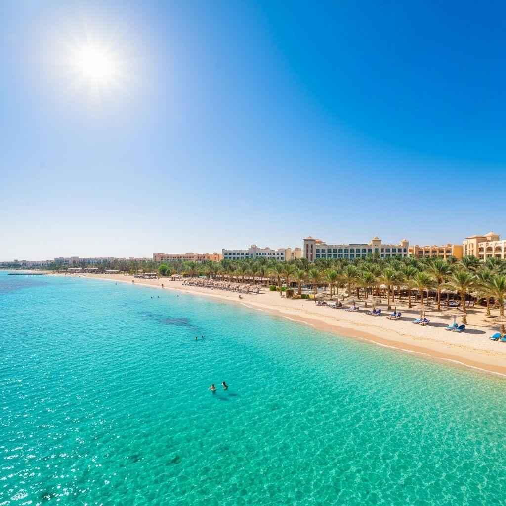 Strand am Roten Meer in Hurghada