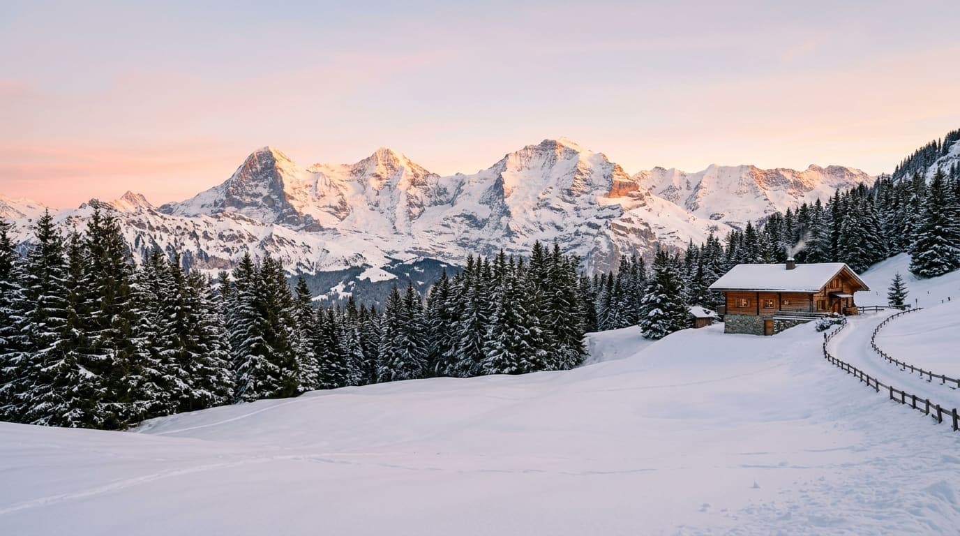 Verschneite Winterlandschaft für einen Winterurlaub
