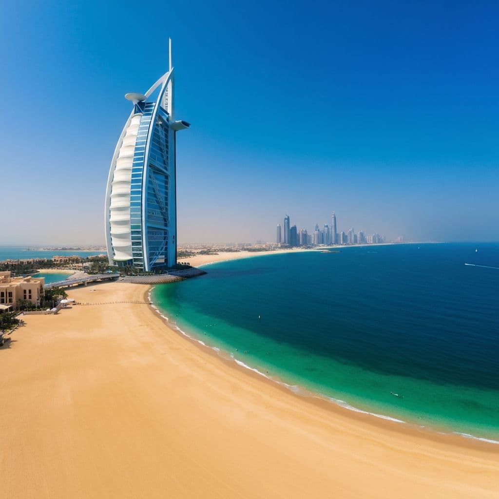 Burj Al Arab Dubai 7-Sterne Hotel - Das luxuriöseste Hotel der Welt in Segelform