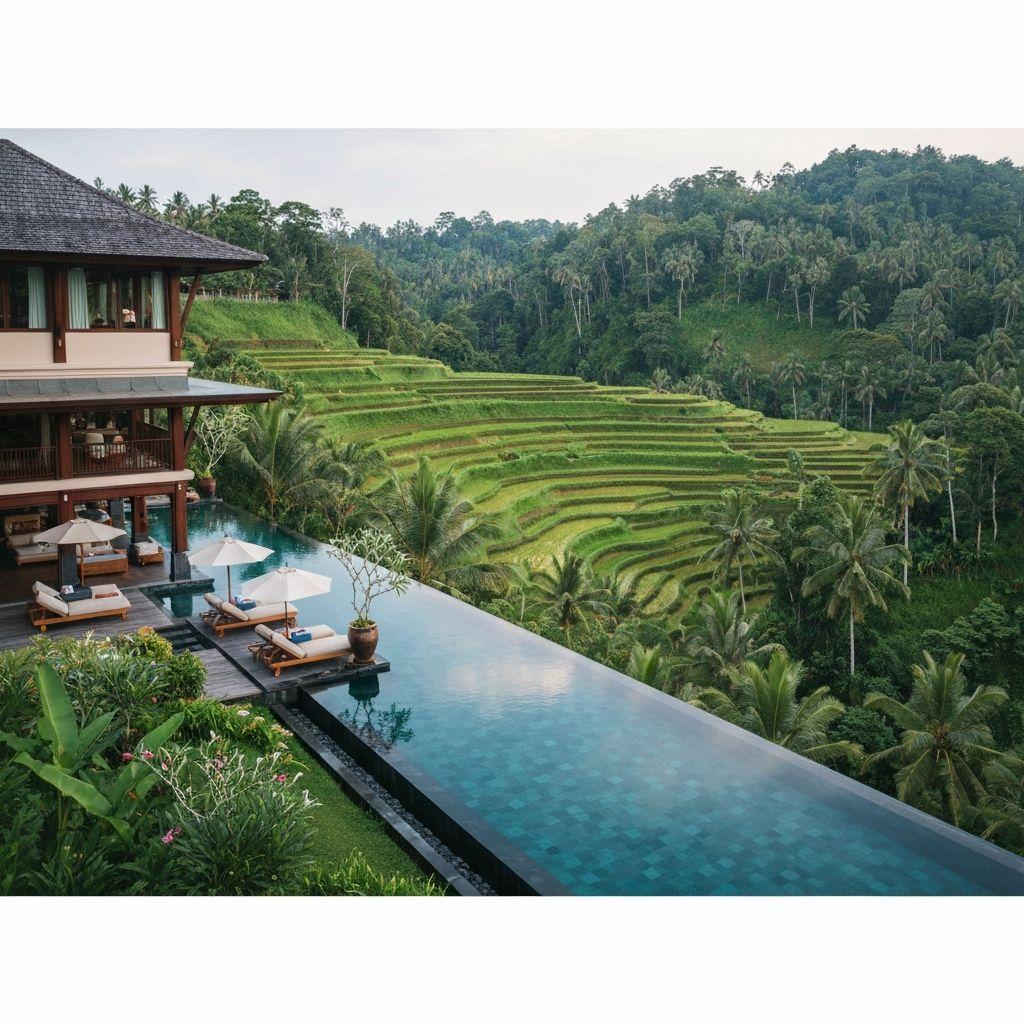Four Seasons Bali Ubud Regenwald Resort - Luxuriöse Villen im tropischen Dschungel