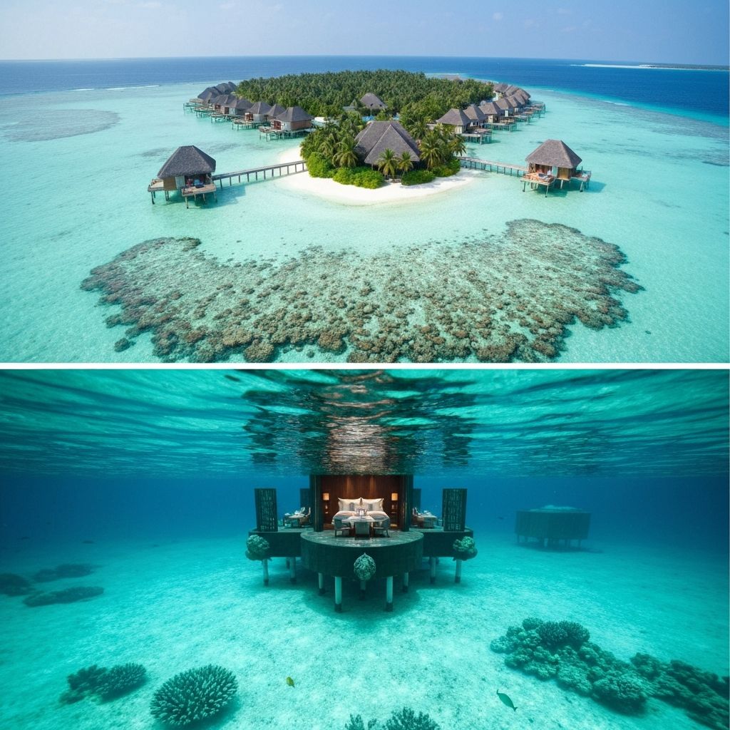 Conrad Maldives Rangali Island - Luxus Overwater Villen und Unterwasser Restaurant