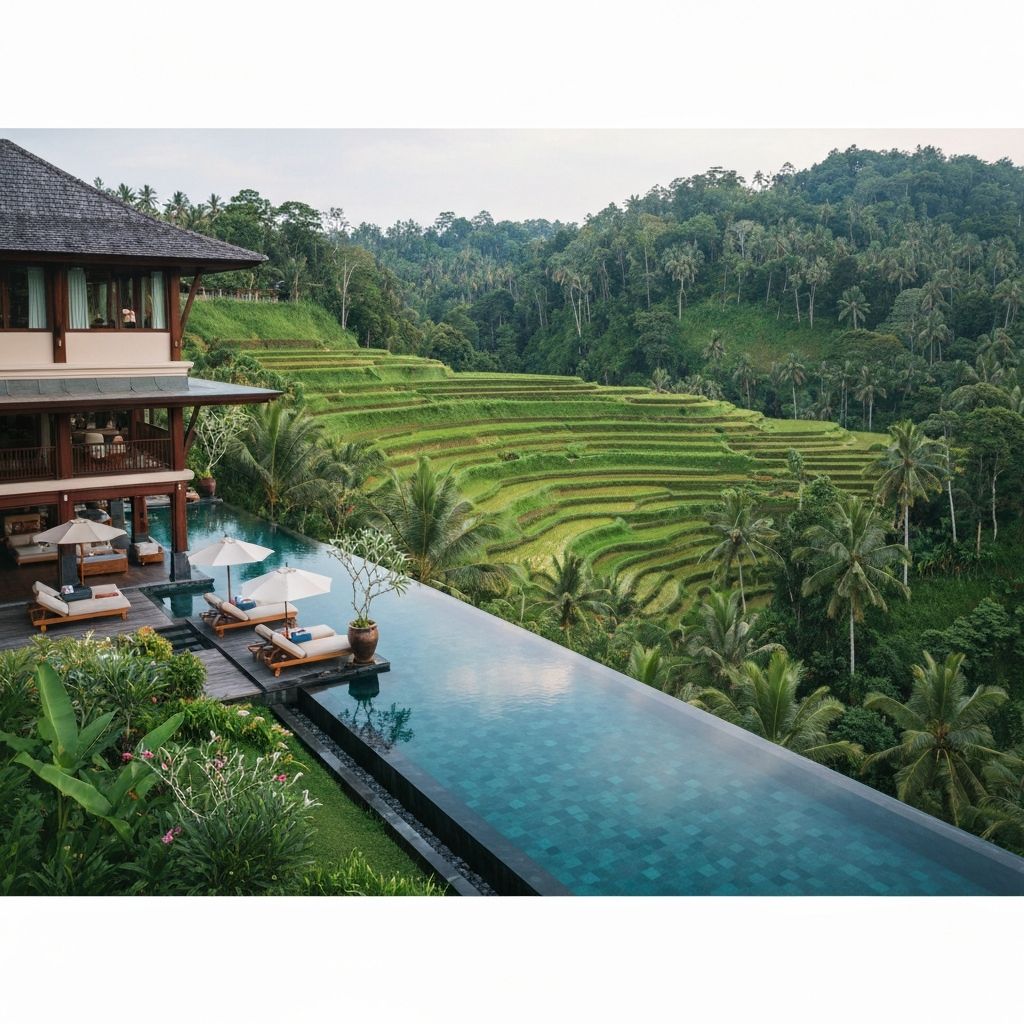 Four Seasons Bali Ubud Regenwald Resort - Luxuriöse Villen im tropischen Dschungel