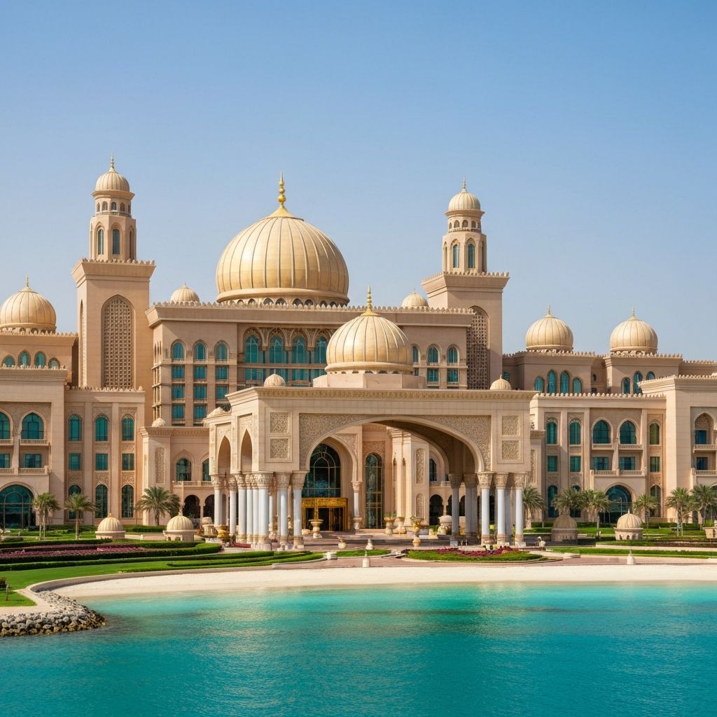 Emirates Palace Abu Dhabi - Königlicher Palast-Hotel