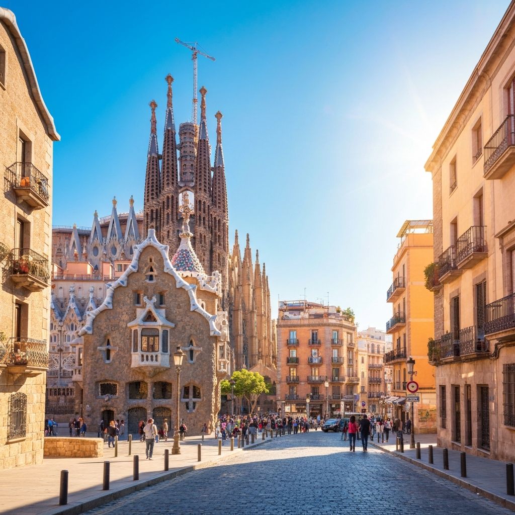 Barcelona Spanien Staedtereise - Sagrada Familia und mediterranes Flair