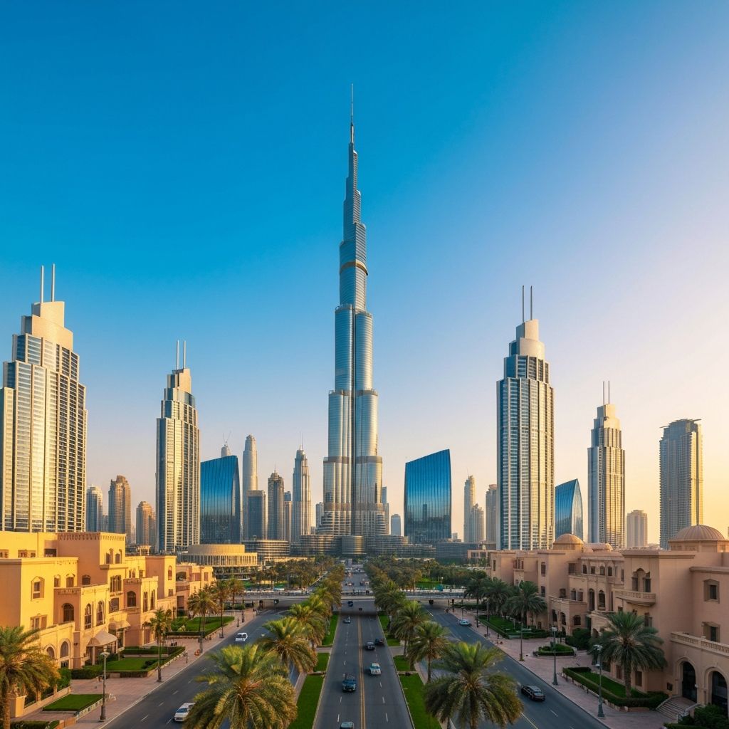 Dubai VAE Luxusurlaub - Burj Khalifa und moderne Skyline