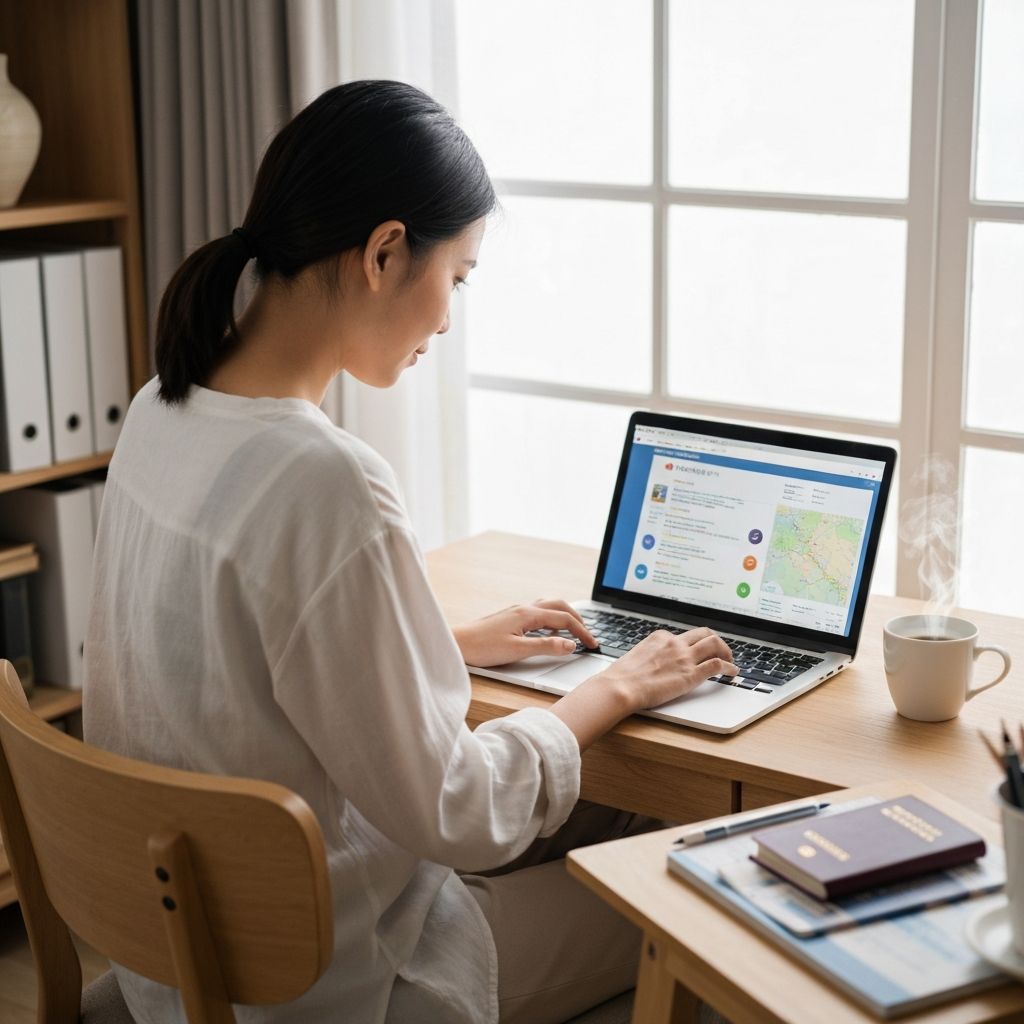 Reiseplanung am Computer