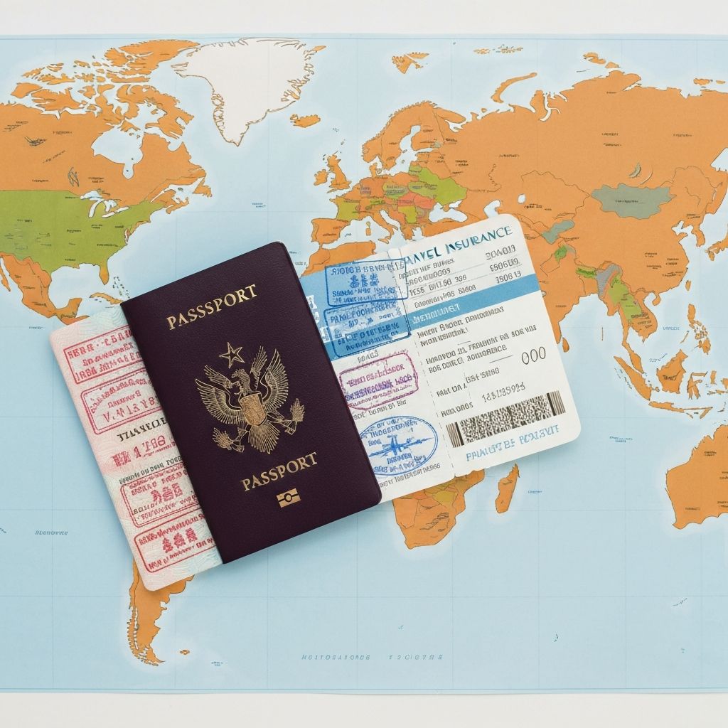 Reisedokumente organisieren - Reisepass Visum und Boarding Pass für den Urlaub